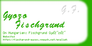 gyozo fischgrund business card
